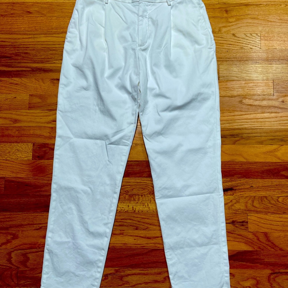 White relaxed trousers men’s
